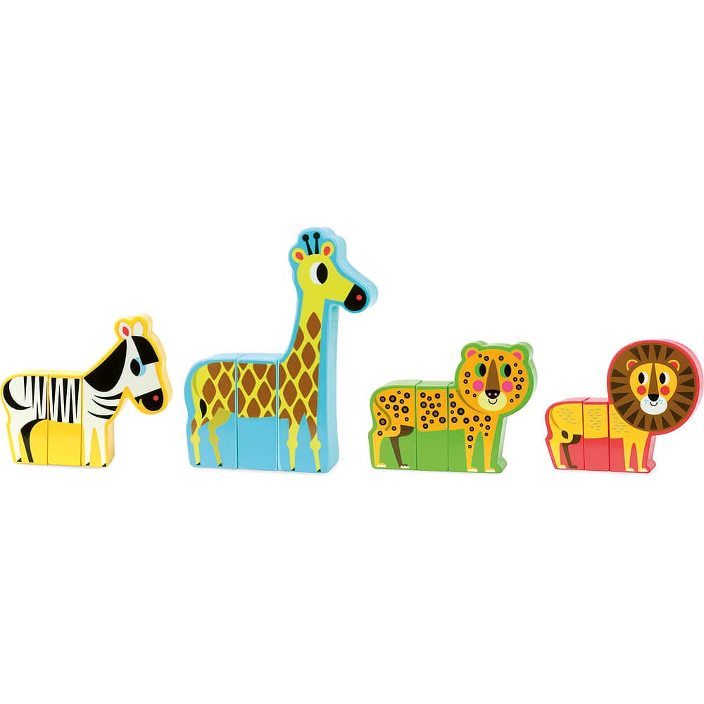 animaux à créer en bois magnétiques