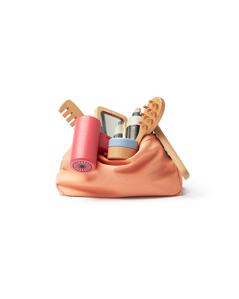 trousse de coiffure en bois