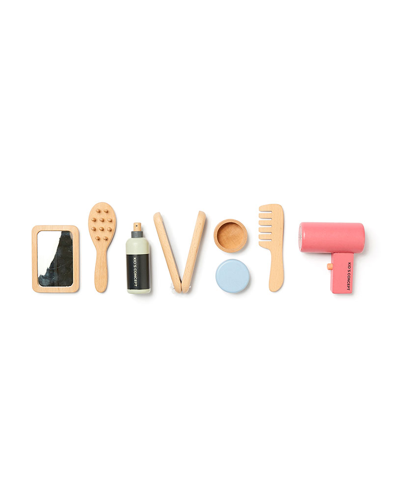 trousse de coiffure en bois