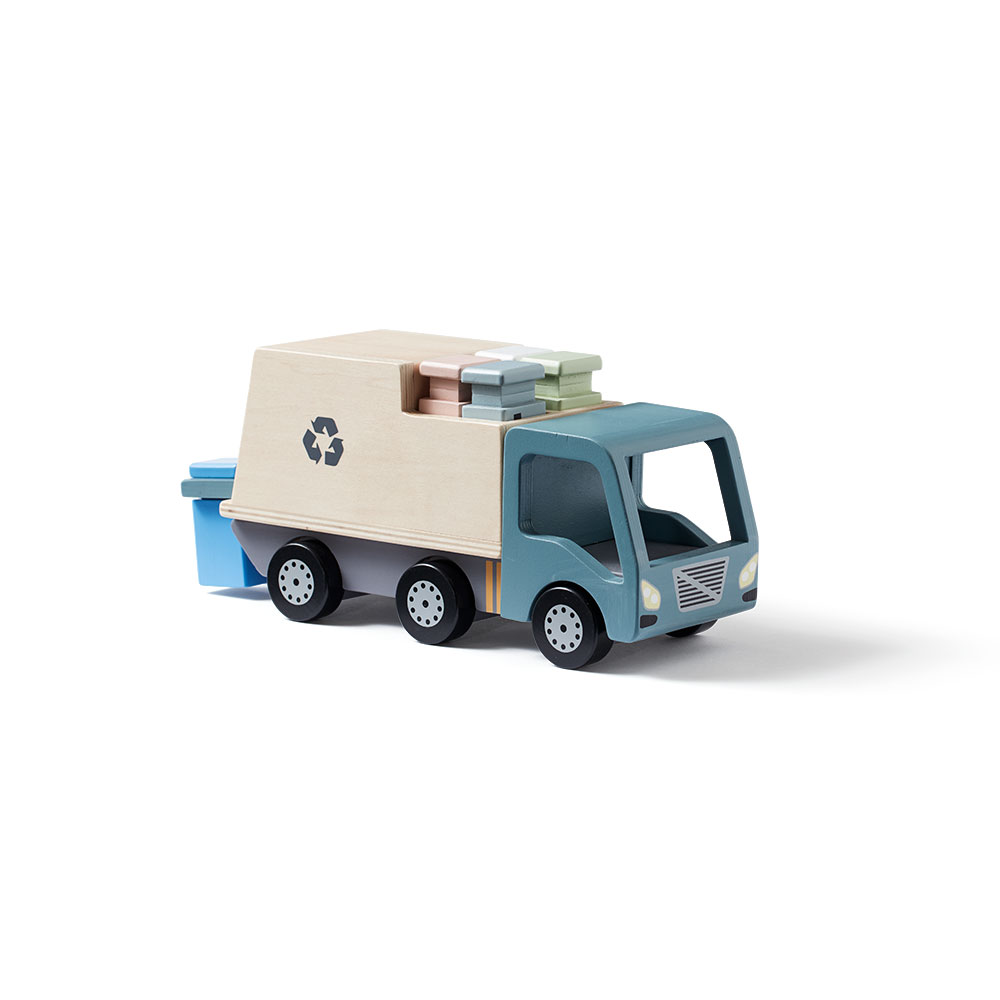camion poubelle en bois