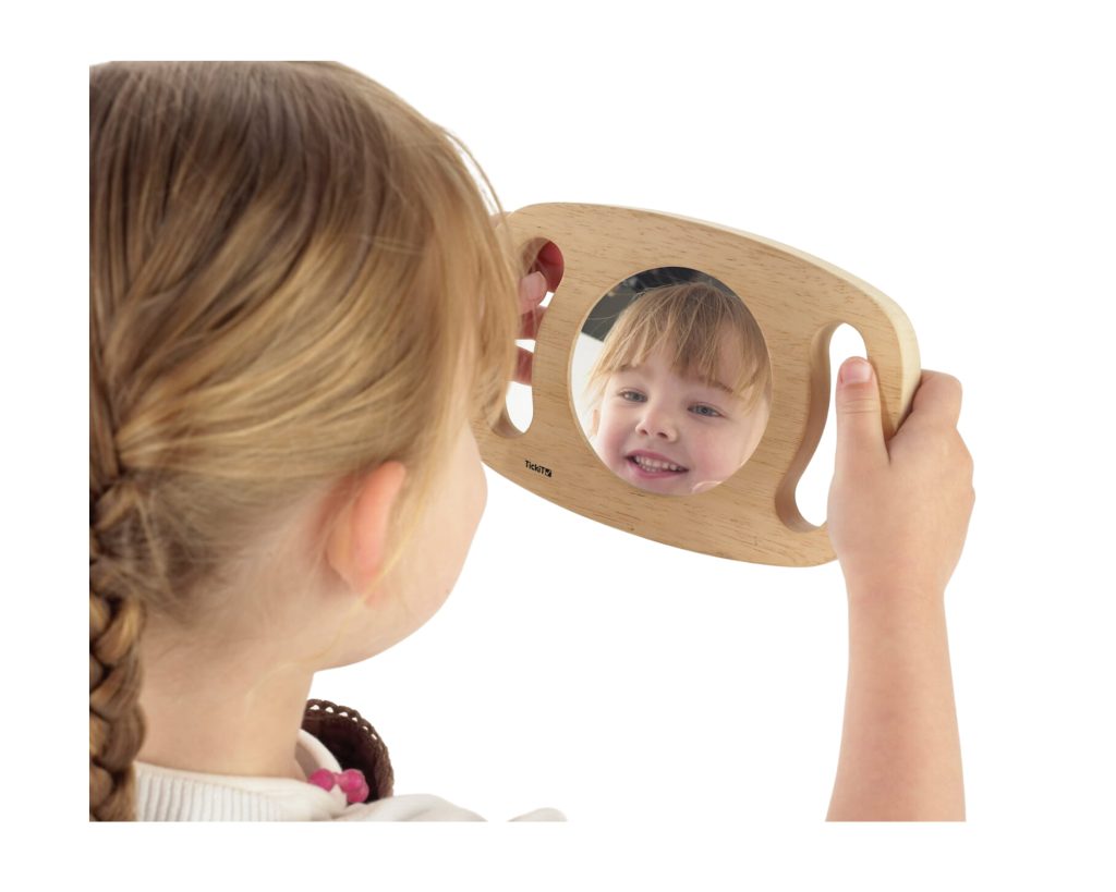 miroir avec poignées