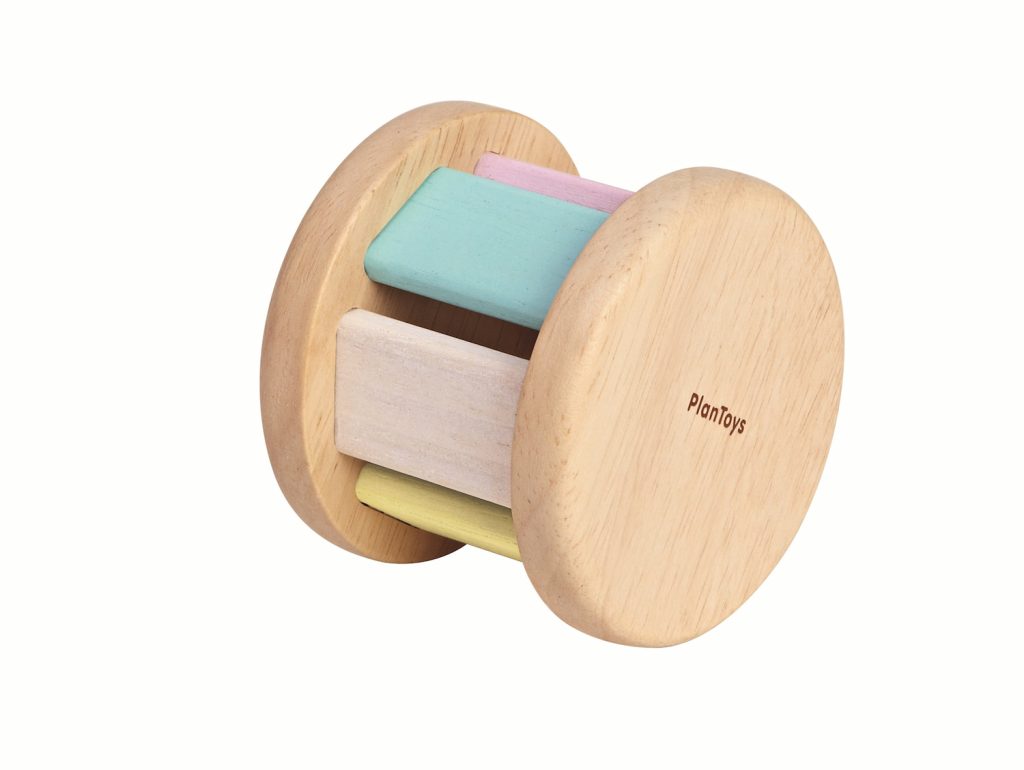 rouleau musical pastel en bois