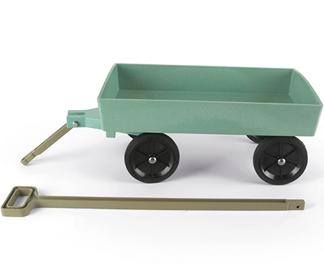 grand chariot à tirer en plastique recyclé