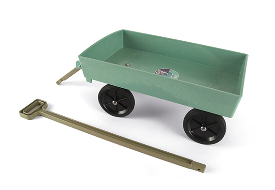 grand chariot à tirer en plastique recyclé