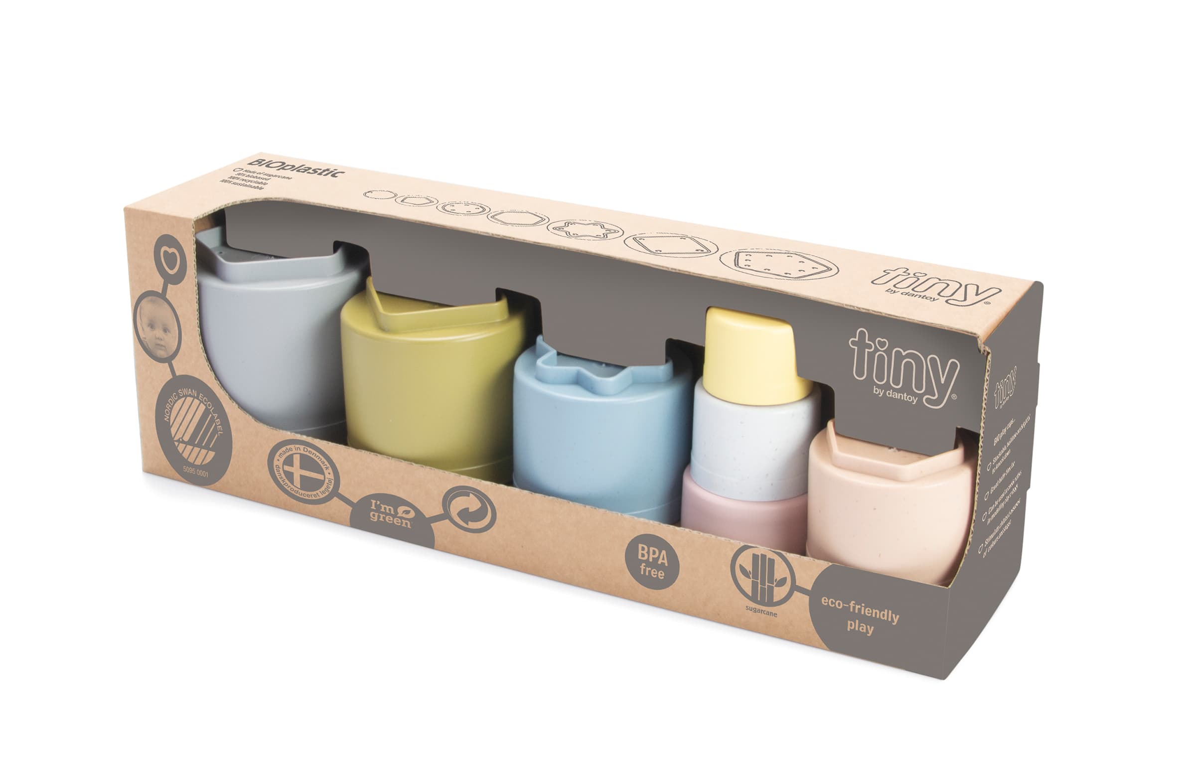 gobelets empilables en bioplastique