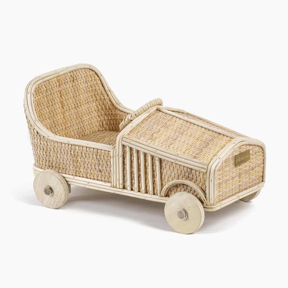luge en bois pour poupon